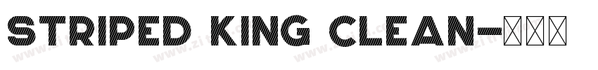 Striped King Clean字体转换